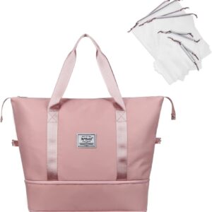 Expandable waterproof Duffel Tote Bag for women