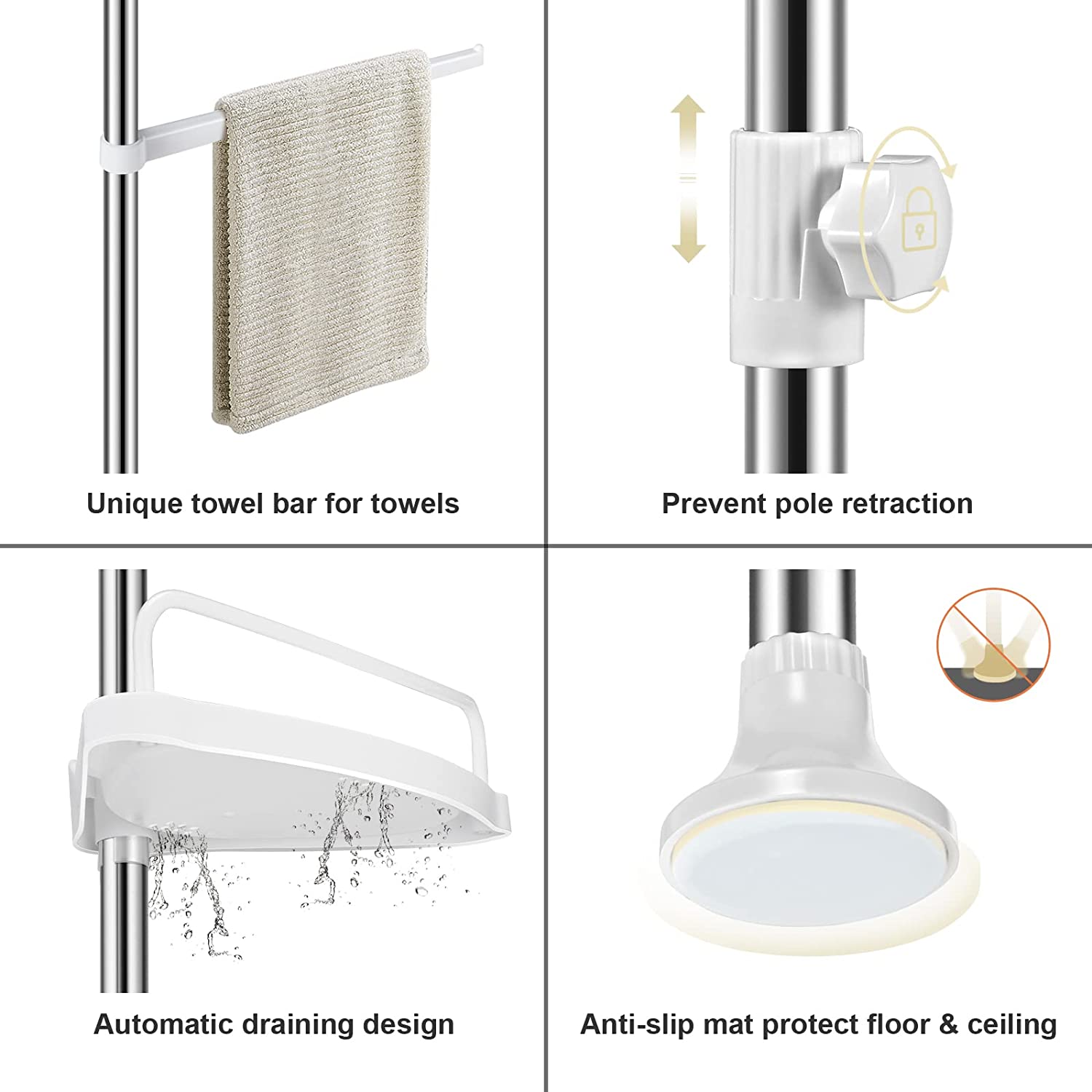 Bathroom corner shelf - Image 4